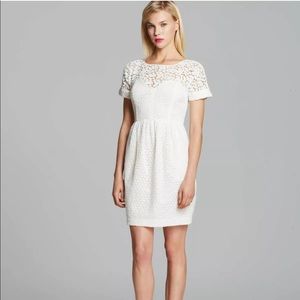 Catherine Malandrino White Lace Dress in size 12